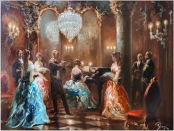 Malarstwo do salonu! Koncert na skrzypce i fortepian - Constantin GRAF (Berlin *1930)