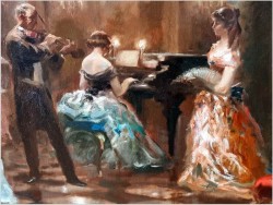 Malarstwo do salonu! Koncert na skrzypce i fortepian - Constantin GRAF (Berlin *1930)