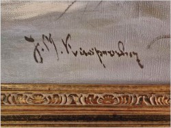 Przejażdżka zimą - Jakub Michał Kasprowicz (1905 Zubrza pod Lwowem -1975 Komorów pod Warszawa)