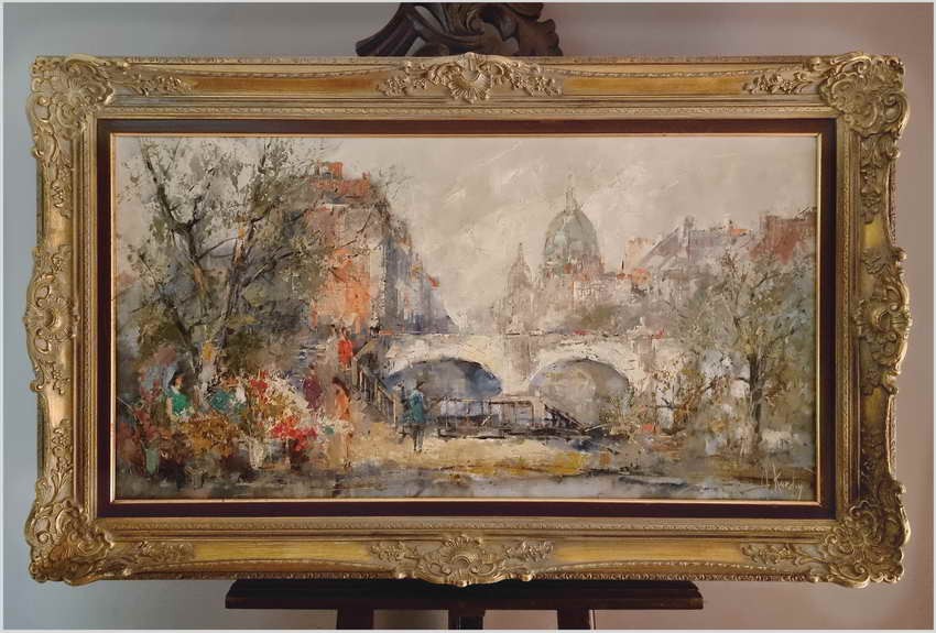 Miejskie kwiaciarki uliczne - Alexander Kardin (Austrian 1917-1976)
