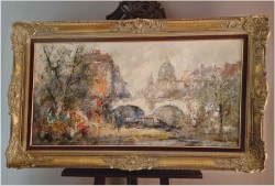Miejskie kwiaciarki uliczne - Alexander Kardin (Austrian 1917-1976)