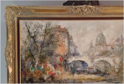 Miejskie kwiaciarki uliczne - Alexander Kardin (Austrian 1917-1976)