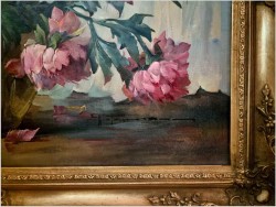 Obraz olejny! Kompozycja kwiatów w wazonie - Hedwig Petermann *1877