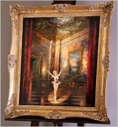 Pałacowy obraz! Tańcząca baletnica - Heinz Ludwig Münnich (1921-1978)