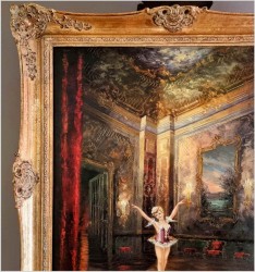 Pałacowy obraz! Tańcząca baletnica - Heinz Ludwig Münnich (1921-1978)