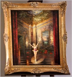 Pałacowy obraz! Tańcząca baletnica - Heinz Ludwig Münnich (1921-1978)