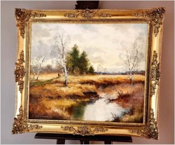 Rodzinny spacer koło Dachauer Moos ~ Helmut Stadelhofer *1914 | Rozmiar XXL!