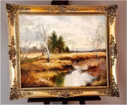 Rodzinny spacer koło Dachauer Moos ~ Helmut Stadelhofer *1914 | Rozmiar XXL!