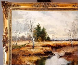 Rodzinny spacer koło Dachauer Moos ~ Helmut Stadelhofer *1914 | Rozmiar XXL!