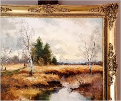 Rodzinny spacer koło Dachauer Moos ~ Helmut Stadelhofer *1914 | Rozmiar XXL!