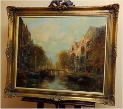 MEGA RARYTAS! KANAŁY AMSTERDAMU! DICKMEIS GERHARD (1918-1978r.)