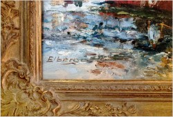 Technika Szpachlowa! Krajobraz śródziemnomorski - Paul Elbergo *1917