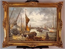 Przy nabrzeżu portowym - Prof. August-Alexander Wendehals (1934-2003)