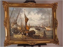 Przy nabrzeżu portowym - Prof. August-Alexander Wendehals (1934-2003)