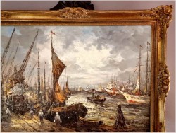 Przy nabrzeżu portowym - Prof. August-Alexander Wendehals (1934-2003)