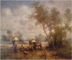 Malarstwo Aukcyjne! Wykopki w polu - Günter KÖNIG (1926-2007)