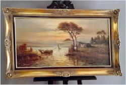 Polecamy panoramiczne malarstwo! Zachód słońca - Carol spree *1907