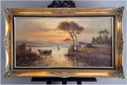 Polecamy panoramiczne malarstwo! Zachód słońca - Carol spree *1907