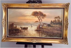 Polecamy panoramiczne malarstwo! Zachód słońca - Carol spree *1907