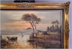 Polecamy panoramiczne malarstwo! Zachód słońca - Carol spree *1907