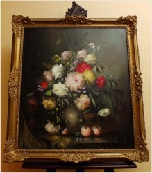 MEGA RARYTAS! BUKIET FLAMANDZKICH KWIATÓW - GERHARD MERFORT *1927