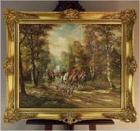 WYJĄTKOWE MALARSTWO! WYJAZD NA POLOWANIE - HORST ALTERMANN (1925-1978)