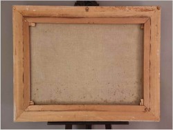 Duży obraz olejny do salonu! Rozlewisko i mokradło leśne - G. Lehnhoff (geb. 1920 in Wien)