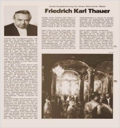 Malarstwo szpachlowe! Zimowy pejzaż wiejski - Friedrich Karl Thauer (1924-2009)