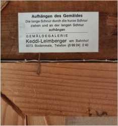 Malarstwo szpachlowe! Zimowy pejzaż wiejski - Friedrich Karl Thauer (1924-2009)