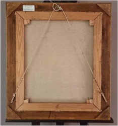 Malarstwo szpachlowe! Zimowy pejzaż wiejski - Friedrich Karl Thauer (1924-2009)