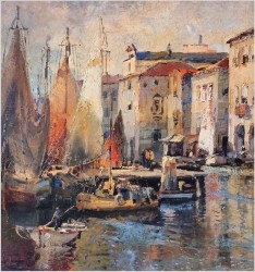 Polecamy! Stary port w Amalfi - Ludwig Gschossmann (1894-1988)
