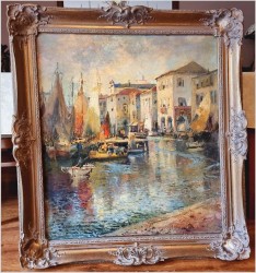 Polecamy! Stary port w Amalfi - Ludwig Gschossmann (1894-1988)