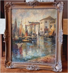 Polecamy! Stary port w Amalfi - Ludwig Gschossmann (1894-1988)