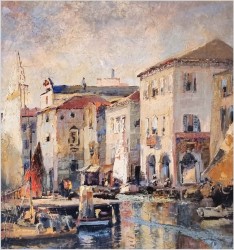 Polecamy! Stary port w Amalfi - Ludwig Gschossmann (1894-1988)