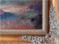 Super malarstwo olejne! W cygańskim obozowisku - Michael Borbely *1923 