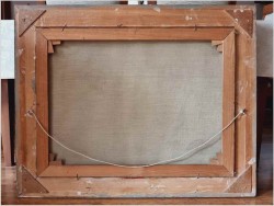 Obraz olejny do salonu! Rosengarten Dolomiten | J.E. Lemke *1916