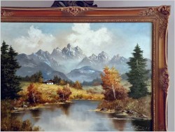 Polecamy obraz olejny! Widok alpejski! - oryg. Georg kuboth (Schlesien 1916-2004)