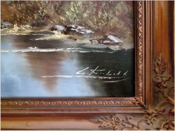 Polecamy obraz olejny! Widok alpejski! - oryg. Georg kuboth (Schlesien 1916-2004)