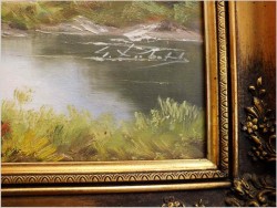 Polecamy obraz olejny! Widok alpejski! - oryg. Georg kuboth (Schlesien 1916-2004)