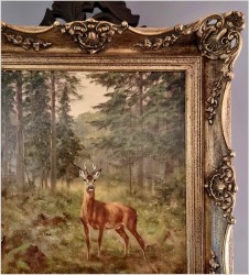 Malarstwo myśliwskie! Kozioł sarny - oryg. Georg Majewicz (1897-1965)