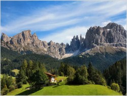 Obraz olejny do salonu! Rosengarten Dolomiten | J.E. Lemke *1916
