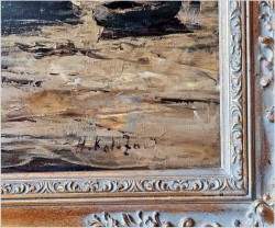 Nokturn! Łodzie w blasku księżyca - Helmut Kaluza (1912-1984)