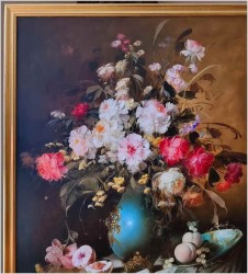 Kwiaty w wazonie 108cmx88cm - Kömpöczy Balogh Endre (Hungary 1911-1977)