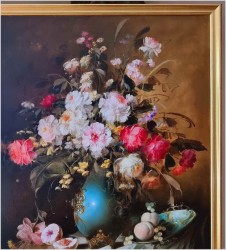 Kwiaty w wazonie 108cmx88cm - Kömpöczy Balogh Endre (Hungary 1911-1977)