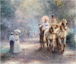 Polecamy! Wspaniała scena parkowa - Günter KÖNIG (1926-2007)