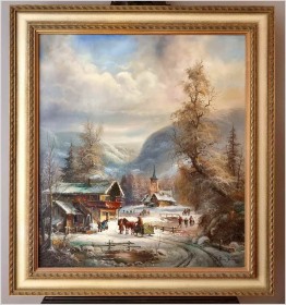 Romantyczne malarstwo w zimowej aurze - Prof.  Janez Kenzer *1930 