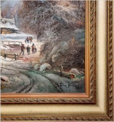 Romantyczne malarstwo w zimowej aurze - Prof. Janez Kenzer *1930