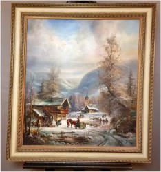 Romantyczne malarstwo w zimowej aurze - Prof. Janez Kenzer *1930