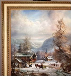 Romantyczne malarstwo w zimowej aurze - Prof. Janez Kenzer *1930