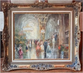 Scena Rodzajowa w Sali Balowej - Oryg. Christian Stemmeler *1928